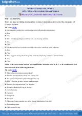 Đề thi giữa kì 2 Tiếng Anh 12 iLearn Smart World - Đề số 5